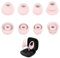 Miayaya Silicone Tips Replacement Earbuds Tips for Beat Powerbeats Pro Ear Tips Eartip Fit in The Charging Case Ear Covers, S/M/L, 4 Pairs, Pink