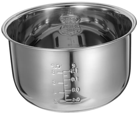 CHICAMPERA 316 Stainless Steel Rice Cooker Inner Pot Replacement Universal Zero-Coating Core for Electric Cooker 4L Retains Natural Flavours Easy Clean