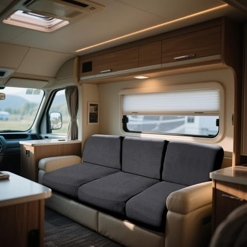 WEJOY Bezüge Für Wohnwagenpolster Jacquard, rutschfeste Wohnmobil Sitzbezüge, Sofa Sitzkissenbezug Für Schonbezug Wohnwagen Polster