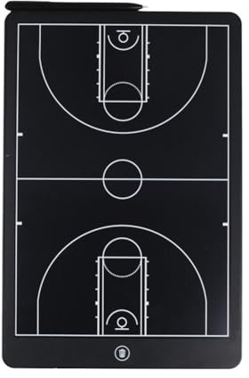 Aboiled Elektronisches Basketball-Coaching-Board, Digitales Strategie-Markierungsboard mit LCD-Bildschirm und Eingabestift für Basketball, Fußball