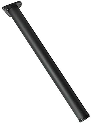Pieds de meubles en métal, Lot de 2 pieds table réglables en acier inoxydable, for plan travail/meuble/bar/bureau cuisine - Hauteur réglable 30 mm(Black,120CM)