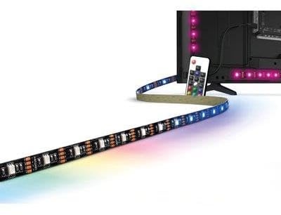 1 PZ STRISCIA LED ADESIVA KIT TV CENTURY 55-75 USB VOLT 5 W 4,0 RGB MT 3 + TELECOMANDO