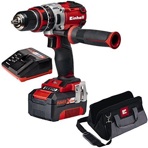 Einhell Power X-Change 18V, 60Nm Cordless Combi Drill | TE-CD 18 Li-i 3-in-1 Brushless Drill, Impact Drill and Screwdriver | With 4.0 Ah PXC Battery, High-Speed Charger and Storage Bag
