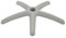 La Silla de Claudia - Base Silla Oficina Gris 5 radios Repuesto para sillas de Escritorio giratorias 50 mm Agujero/ 60 cm diámetro