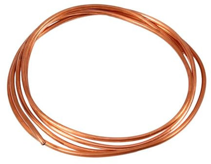 Jadeshay Kupferrohr, 2M Weiches Kupferrohr OD 4mm x ID 3mm Kupferrundrohr für die Kältetechnik