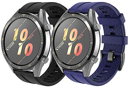 NotoCity Armband für Huawei Watch GT 3/GT 2/GT 46mm Huawei Watch 3 46mm/ Watch 3 Pro 48mm, Samsung Galaxy Watch 3 45mm Ersatzband, 22mm Silikon Quick Release Armbänder