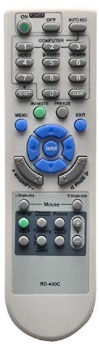 ALLIMITY RD-450C Remote Control Replaced for NEC Projector LT VT NP Series P350X+ P420X V230+ V230X V260 V260X V300X M230X+ M260X+ M260XC M260XS M260WS+ M260W+ M300X+ M300XC M300XS+