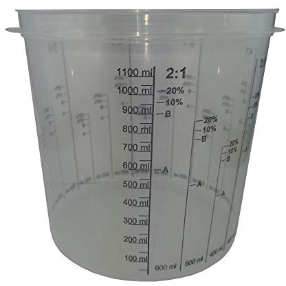 Messbecher 10x Messbecher Mischbecher Scala 1300 ml von Ludwiglacke