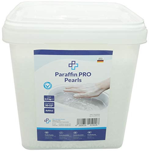 Parastar® Paraffinwachs Pearls in verschiedenen Mengen und im handlichen Eimer - ideal für Wachsbäder und gebrauchsfertig, 50-52 Grad Celsius Schmelztemperatur