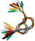 Movilideas - 10 Kabel mit Krokodilklemmen für Prüfungen - Test 50 cm