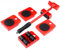TEMPO DI SALDI Kit Sollevatore Mobili Con Piastra A Ruote Per Spostare Fino A 150 Kg Di Peso, 30 x 80 x 350 Mm, Vari
