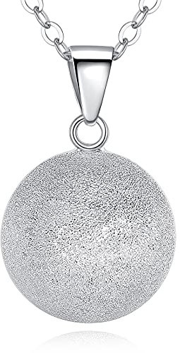EUDORA Harmony Ball Collier Bola de Grossesse pour Femmes Enceinte, Collier Musique Carillon Bell Pendentif pour Enceinte Mère Cadeau Original Bijoux, 76cm +114cm