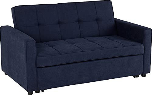 Seconique Astoria Sofa Bed in Navy Blue Fabric
