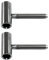 SN-TEC Türband Flügelteil V 0020 für Holzzargen, Rolle 15mm, Aufnahme 10mm, vernickelt (2 Stück)