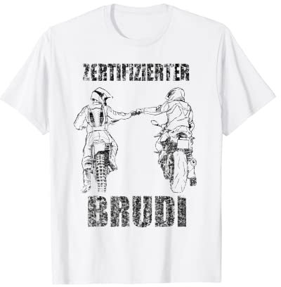 Herren Motorrad Biker Brudi Bro Zertifizierter Brudi Geschenk T-Shirt
