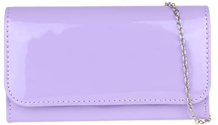 Girly Handbags Pochette semplici e lucide, Lilla, Klein