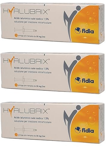 Hyalubrix Siringa 30mg/2ml, 3 Confezioni, bianco