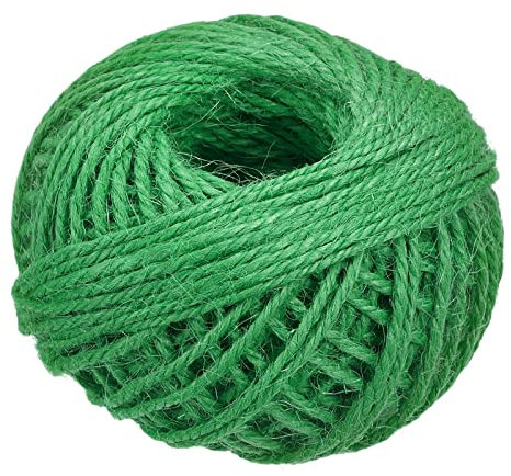 sourcing map Jute Ficelle Cordons pour Bricolage Vert