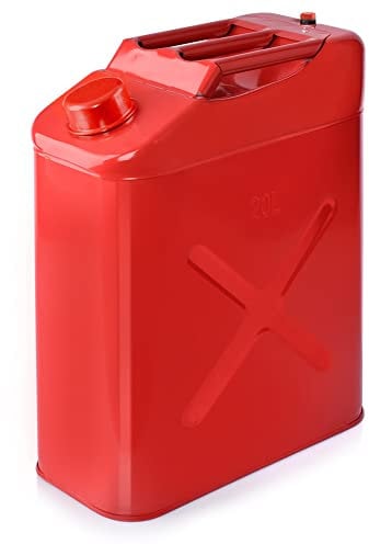 Racefoxx Bidon d'essence en acier inoxydable Rouge 20 l