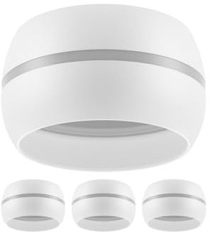 ledscom.de 4 Stück Deckenleuchte/Lampenfassung FUNT, weiß matt, 1x GX53 max. 25W