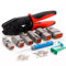 JRready Deutsch Steckverbinder-Kit mit Crimpzange ACT-LY-16DT, 2 3 4 6 8 12Pin DT Stecker, 1 Kit mit 35 Paar gestanzten Kontakten für die Autoreparatur (ST6341-16DT)