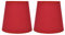 Kronleuchterschirme Lampenschirme 2er Set, Lampenschirm E14 Uno Fitter Bell Lampenschirme für Hängelampe Tischlampe Stehlampe Ersatz(Rot)