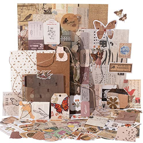 YagCu Ästhetisches Tagebuch-Zubehör-Set, Bullet Journals Set Junk Journal, Kunst Handwerk Scrapbook Kit, große Sammlung für Teenager Mädchen Frauen Erwachsene Anfänger