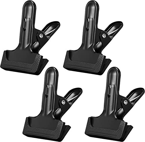 Soonpho 4Pcs Backdrop Spring Clamps, Heavy Duty Photography Clips for Backdrops Stand, Background Muslin, Canvas, Paper, Photo Video Studio