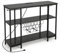 KOMFOTTEU Armario Bar de Vino de 3 Niveles, Botellero con con 2 Puertos USB y 2 Enchufes, Estantería de Almacenamiento para 15 Botellas con Portavasos, para Cocina, Salón, 113 x 35 x 85 cm (Gris)