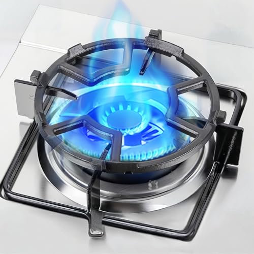 Stove Pan Support, Wok Ring Cast Iron Ring Pan Support Stand, Universal Stove Rack Stove Trivet for Gas Hob, Non Slip Cooktop Rack Stove Accessories for Milk Pot, Pan, Cooktop, Cooking Pot