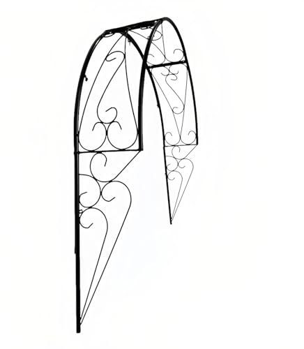 An Der Wand Montiert Gartenbogen Rankgitter Für Kletterpflanzen, Breite 105 Cm, 150 Cm, Garden Torbogen, Bogen Rankhilfe, Wetterfeste Rosenbögen Für Gärten, Fenster Und Eingänge(105*105cm/41.3*41.3in)