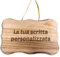 Targhetta in Legno Fuoriporta Personalizzabile con Corda in Canapa da Appendere per Porta Targa Personalizzata con Frase Scritta Cognome Nome Natale Feste Casa