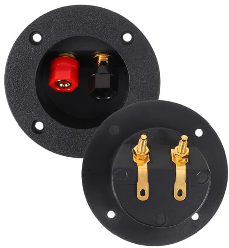Homoyoyo 2pcs Audio Accessories Speaker Terminal Speaker Wire Connector Speaker Spade Connectors Speaker Connector Subwoofer Terminal Speakers Speaker Cup DIY Speaker Kit Sound Bar Metal