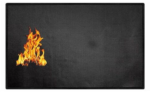 Terrassenschutz Grillmatte - BBQ Matte für unter Grill - Öldichte Grillbodenpolster, Grillmatten, Faltbare wasserdichte Grillmatte für unter Grill