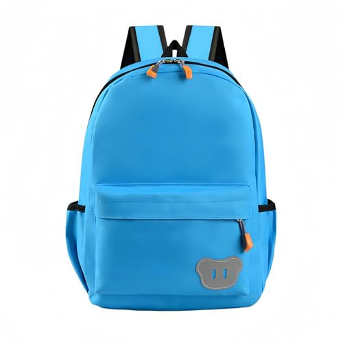 QDLTGBD Schulrucksack Sac À DOS Pour Enfants Légers Pour Les Élèves Du Primaire, La Maternelle Et Les Voyages-Petit Ciel Bleu