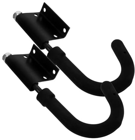 HOMSFOU 2St Leiterhaken Trittleiteradapter für Dachrinnen Kleiderbügelhaken Leiterdachhaken Zubehör für Teleskopleitern Leiter-Dachhaken-Set Zubehör für Verlängerungsleitern Gummi Black