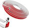 Cable Trunking, Half Round Cable Cover, Self-Adhesive Wire Cover, 20mm (B) x 10mm (H) x 3 Meter, Decorative Wire Hider, for Office Home Factories Garages Flexible Cords Hider on Floor Wall, White