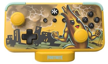 CRKD NEO S - Controller da collezione wireless per Nintendo Switch OLED, Mobile, PC, Smart TV, Steam Deck OLED, Legion Go, Rog Ally Gaming (Peely Fortnite Edition con dock di ricarica)