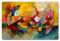 KitchenYeah© Platzsets Abwaschbar 6er Set 45x30 cm Tischsets Platzdecken Platzset Tischset Esstisch Tischuntersetzer Unterlagen rutschfest Kunst - Abstrakt - Ästhetisch - Farbenfroh - Kunst