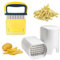 2 PCS Potato Chip Cutter, 2 in 1 Crinkle Chip Cutter＆Potato Chipper,Food Grade Stainless Steels French Fry Cutter,Potato Chopper for Vegetable Fruit Slicer Kitchen Tools