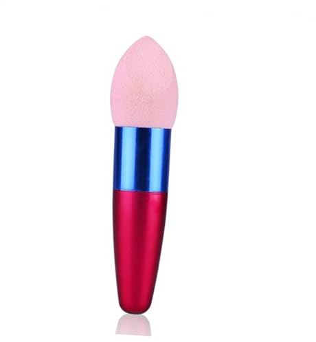 VICASKY 3 Stück Foundation Egg Puff Make Up Schwamm Nass und Trockenanwendung Kosmetikschwämme in Rot Rosé Grün Weiche Schwammpinsel für Puder und Flüssiges Make Up Zufällige Farbe