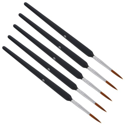 Sewroro Lot de 5 Pinceaux de Pollinisation Manuels pour Plantes Succulentes Arbres Fruitiers et Légumes Brosses Portables en Fibres Synthétiques Outil de Jardinage Extérieur pour