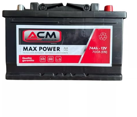 Batteria auto 74Ah 700A 12V L3 Bassa = 74 ah
