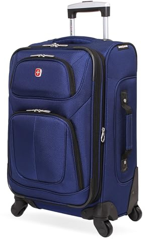 Swiss Gear Sion Softside-Gepäck mit Spinnrollen, blau (Blau) - 6283323156