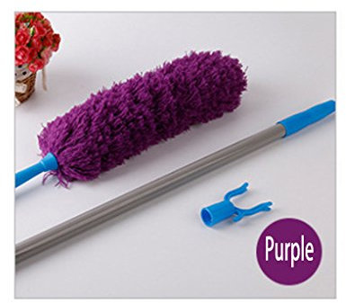 Good Grips Plumeau extensible 177 cm en microfibre, souple, pliable, lavable, antistatique, absorbant facilement la poussière