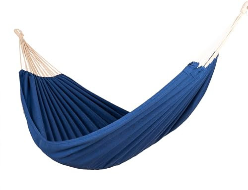 Kronenburg Mehrpersonenhängematte 210 x 150 cm, Belastbarkeit bis 300 kg – Indoor & Outdoor Hängematte Blau - Farb- und Modellwahl
