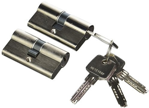 Bricard 17152 Cylindre, Acier Nickelé, Set de 2 Pièces