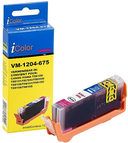 iColor Pixma Ts 6350, Canon: Tintenpatrone für Canon (ersetzt CLI-581M XXL), Magenta (Alternative Druckerpatronen Canon, Pixma Tr 8550, Canon, Tintenstrahldrucker)