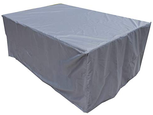 Kaufpirat Premium Abdeckplane 220x100x90 cm Essbank Sitzbank Holzbank Gartenmöbel Gartentisch Hülle Abdeckung Haube Schutzhülle Abdeckhaube 900 D, 500 g/m², 6.000 mm Wasserbeständigkeit Anthrazit