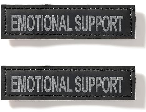EXCELLENT ELITE SPANKER 2 Stücke Klettverschluss Diensthund Patch Persönlichkeit Dekoration für Hundegeschirre & Westen(EMOTIONAL Support)
